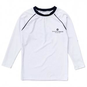 NEW SNAPPER ROCK boys compass long sleeve rash top in white